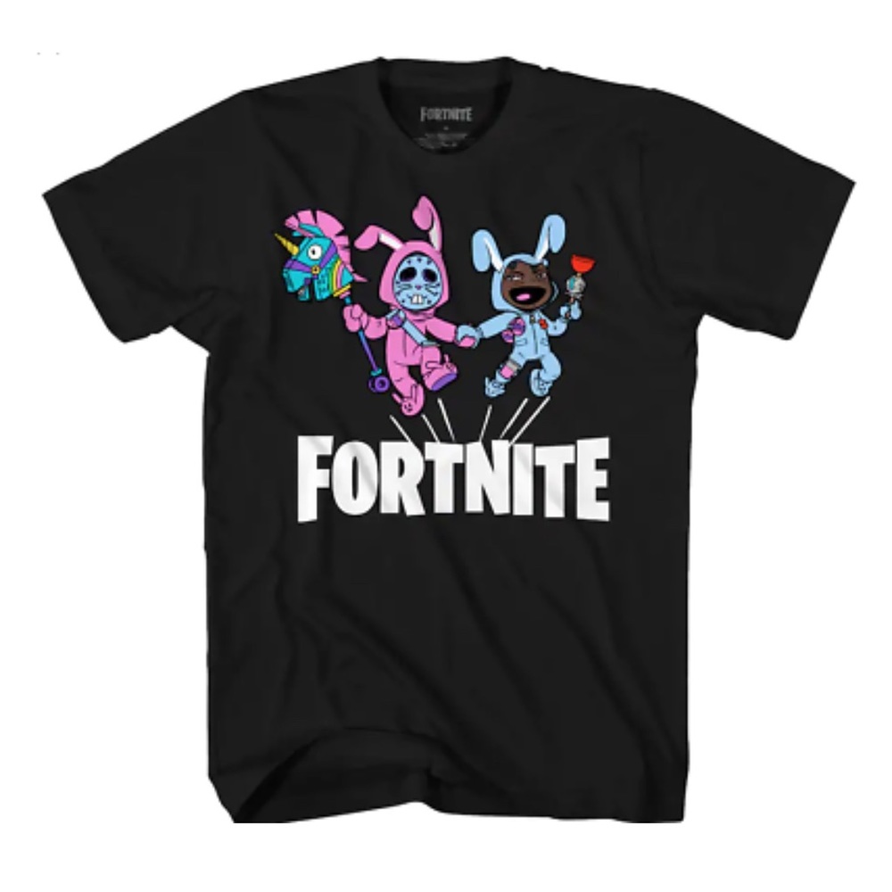 NEW! Fortnite Bunny Brawler & Rabbit Raider Bunny Graphic Men’s T-Shirt